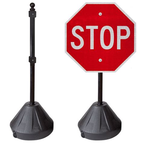 Portable Pole 2 Sign Stand Y3553 By