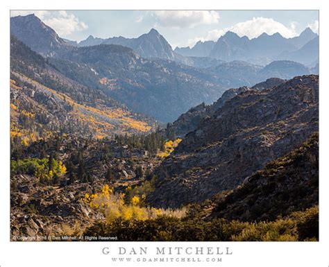 G Dan Mitchell Photograph Autumn Haze Sabrina Basin — Sierra Nevada