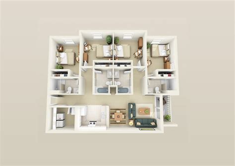 4 Bedroom Apartment/House Plans