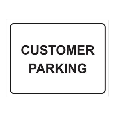 Urban Print Safety Sign Parking Sign Customer Parking Sign Nz