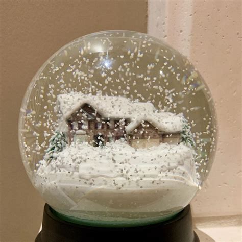 Custom Snow Globe Your Home In A Globe Etsy Globi Di Neve Palla Di