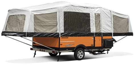 2018 Livin Lite Quicksilver 100 Tent Camper Exterior Rear 3 4 Door