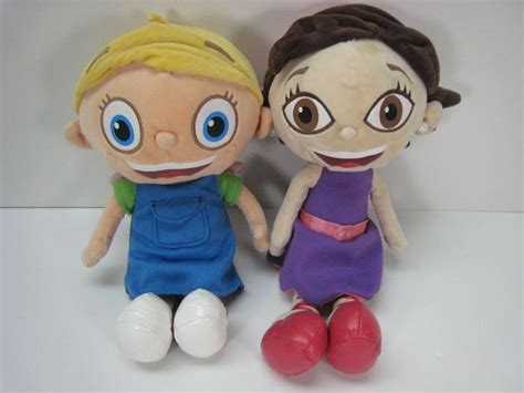 Disney Little Einsteins Plush Toy Lot Annie And June Girls Stuffed 12