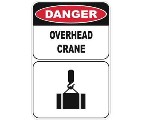 Overhead Crane D10149 National Safety Signs
