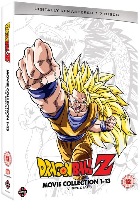 Dragon Ball Z Movie Collection 1 13 Tv Specials Dvd Box Set Free
