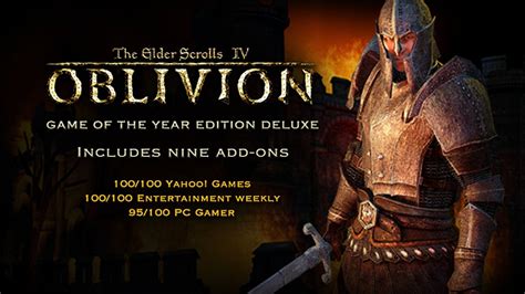The Elder Scrolls Iv Oblivion Game Of The Year Edition Deluxe Pc