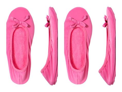 Womens Dearfoams Pink Slippers Ballet Style Usa Size 11 12 X Large Free