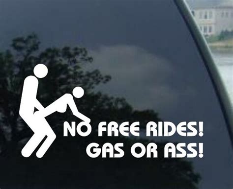 No Free Rides Funny Decal Sticker For By Pawsitivedecals On Etsy