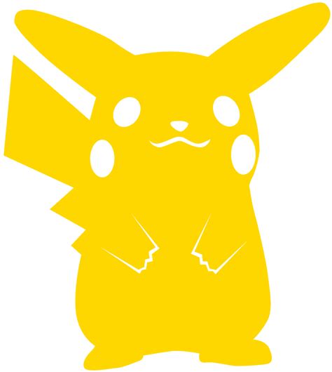 Pikachu Silhouette Free Vector Silhouettes