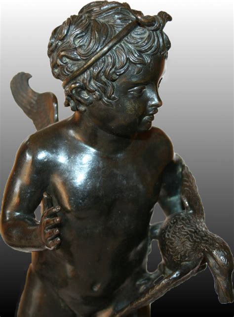 I was wondering if it can be separated for scrap. Angelot portant un oiseau, bronze fin XIXe siècle - N.46784