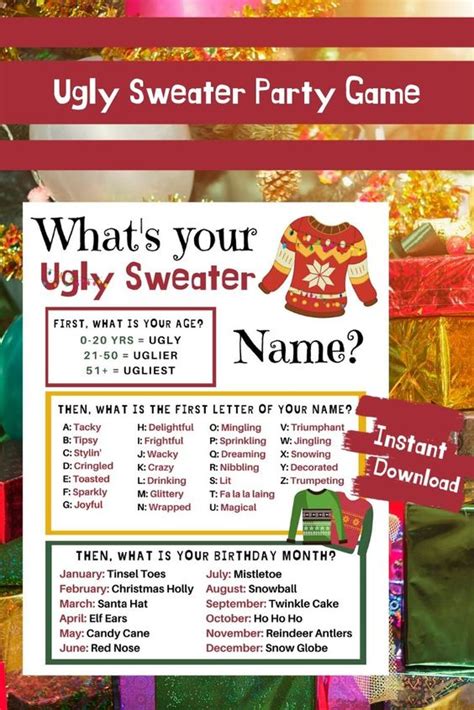 Popquizffunpalace Whats Your Ugly Sweater Name
