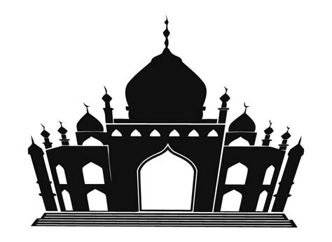 Masjid Silhouette At Getdrawings Free Download