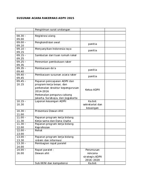 Detail Contoh Susunan Acara Rapat Sekolah Koleksi Nomer