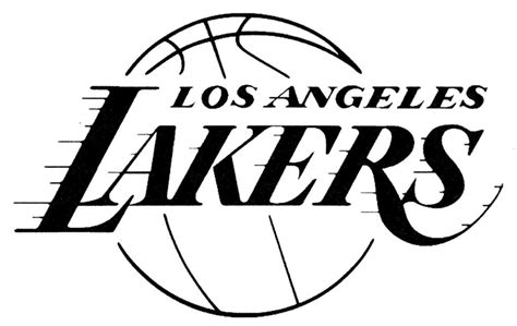 How to draw the lakers, the lakers logo, step by step, drawing guide, by dawn. Basketball Logo Black And White | Free download on ClipArtMag