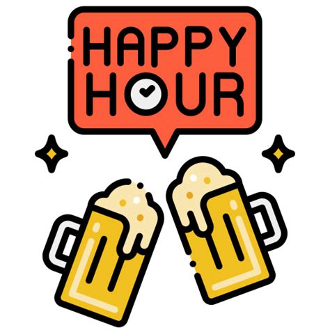 Happy Hour Flaticons Lineal Color Icon