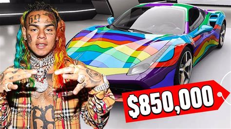 6ix9ine Shows Off His 20000000 Car Collection Must Watch Youtube