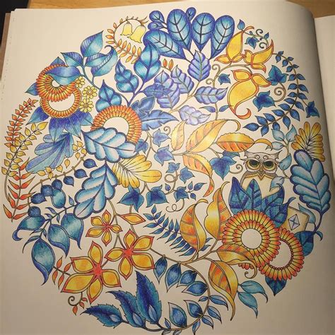 Finished Coloring From Enchanted Forest By Joanna Basford