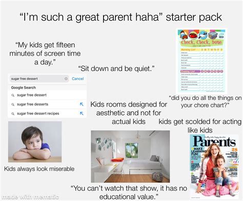 “good Parent” Starter Pack Rstarterpacks