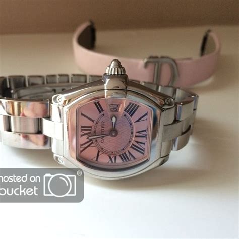 fs cartier roadster ladies pink dial limited edition watch ref 2675 watchcharts
