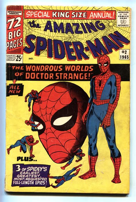 Amazing Spider Man Annual 2 Comic Book 1965 Doctor Strange Vg 1965