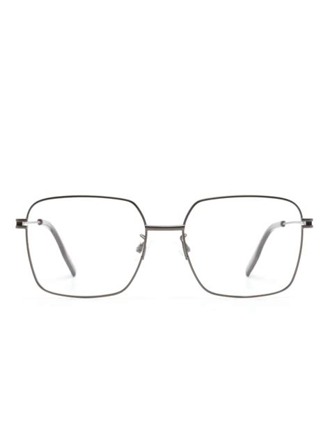 Mcq Thin Square Frame Glasses Farfetch
