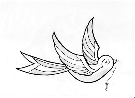 A simple design that is made up of a few scratches. Bird Tattoo Design by JW2011 on DeviantArt