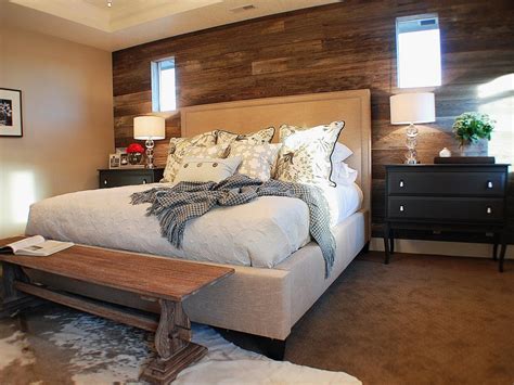 Rustic Bedroom With Reclaimed Wood Wall Hgtv