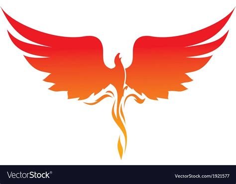Colorful phoenix bird logo template. Phoenix logo Royalty Free Vector Image - VectorStock ...