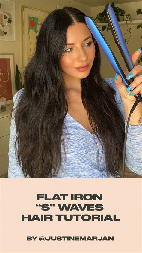 Push Waves With A Flat Iron Hair Tutorial By Justine Marjan Hair