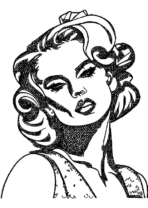 Halftone Shading Style Countrygirl Pinup Girl Porn Star Style Hyper