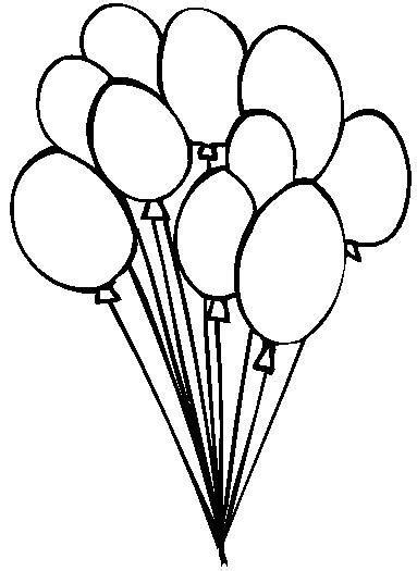 Birthday Balloon Clipart Black And White 20 Free Cliparts Download