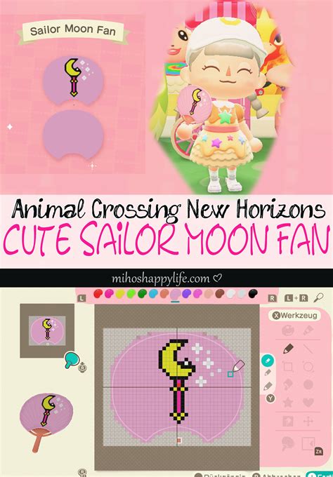 Animal Crossing New Horizons Template Design Sailor Moon Magical Fan