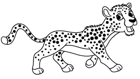 How to draw a cheetah quick & easy (drawing & cartoon for kids. Dibujos de Guepardo de Dibujos Animados para Colorear ...
