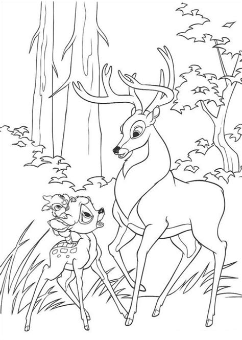 Click on the free bambi colour page you would like to print, if you print them all you can make your own bambi coloring book! Kids-n-fun.com | 29 coloring pages of Bambi 2