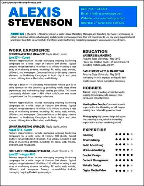 Resume Templates For Mac Pages Free Samples Examples And Format
