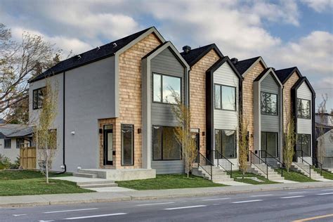 Modern Calgary Townhouse Breaks Record Price Townhouse Exterior