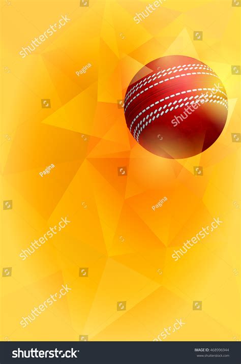 Vertical Background On Cricket Theme Flying Stock Vector Royalty Free