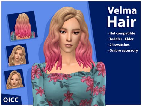 Sims 4 Velma Hair Micat Game