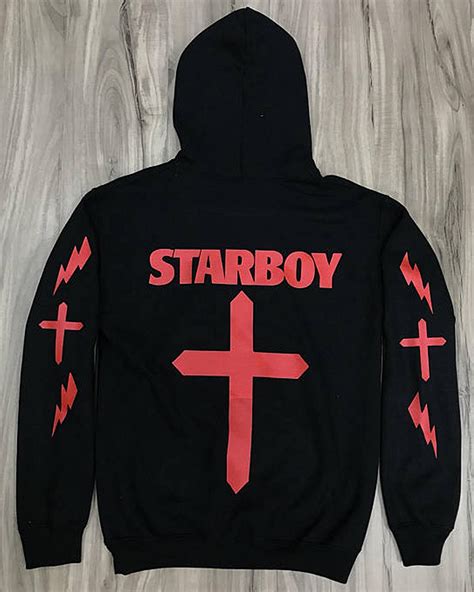 The Weeknd Cross Hoodie Xo The Weeknd Merch Tour Clothing Infrared