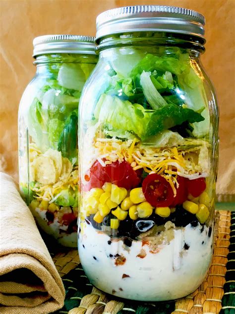 Southwest Salad In A Jar Jar Salad Recipe Jimmys