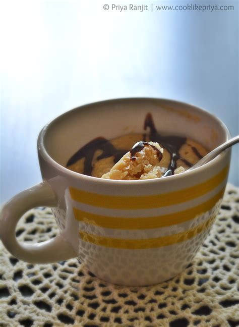 Allow cake to cool in the mug. Cook like Priya: Eggless Mug Cake Recipe | Vanilla Mug cake