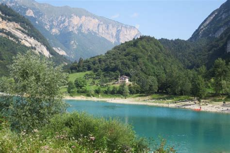 Lake Tenno In Tenno Riva Del Garda Trentino Italy Stock Image Image