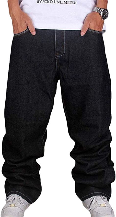 Men Hip Hop Jeans Hipster Style Baggy Jeans Rap Denim Urban Skate Jeans