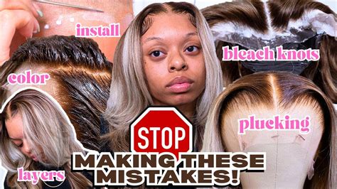 Top 5 Wig Mistakes And How To Fix Them Pre Colored Blonde Highlight Wig