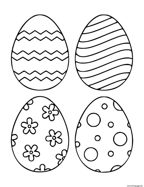 Egg Coloring Page For Kids