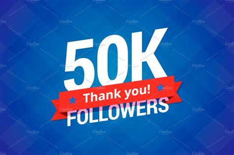 50000 Followers Illustrations Creative Market