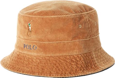 Polo Ralph Lauren Men`s Corduroy Bucket Hat Berkshire Tan 1001