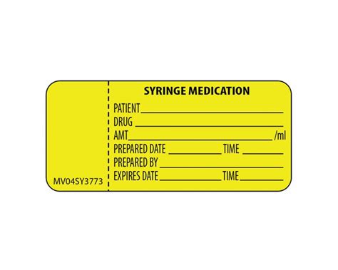 Syringe Medication Patient Drug 2 14 X 1