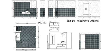 The Bathroom Elevation With Detail Dwg File Cadbull