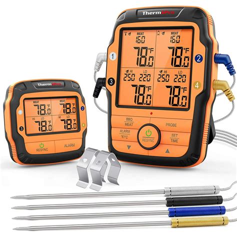 Thermopro Tp27 500ft Long Range Wireless Meat Thermometer For Grilling